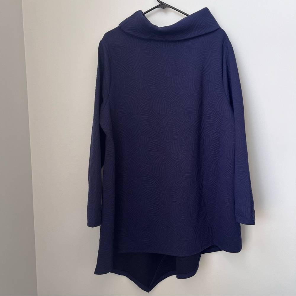 EVANS NWT Women's Plus Size Tilly Textured Tunic Navy Size 20 - Picture 5 of 7